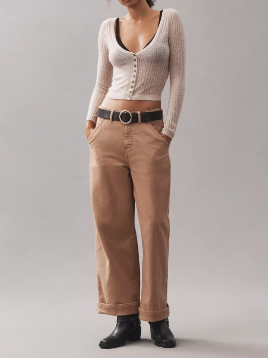 Pilcro Pants - Anthropologie The Mason High-Rise Relaxed Gaucho Ankle Pants by Pilcro